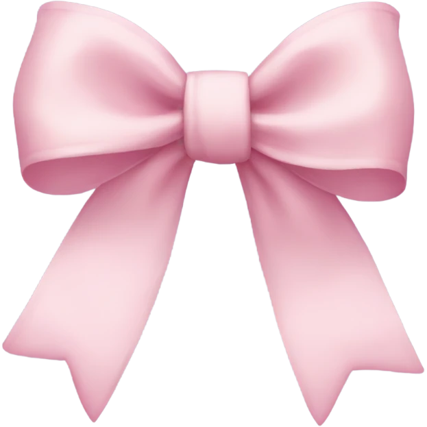 light pink bow emoji