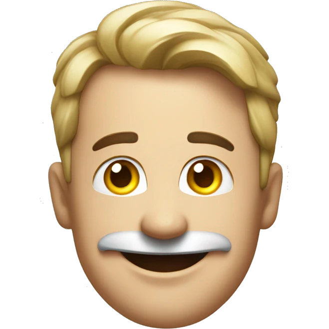The happy German is giving away his money emoji