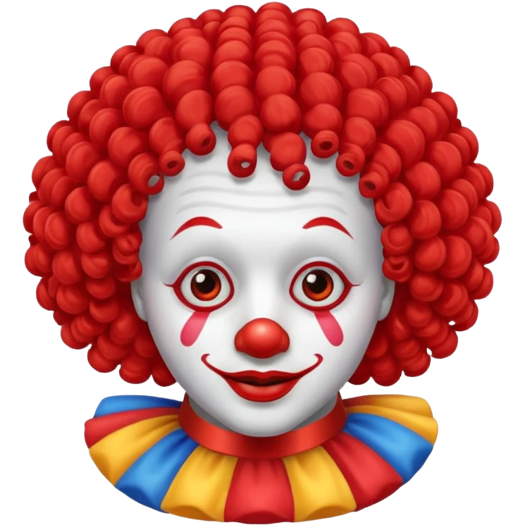 clown wig hair emoji