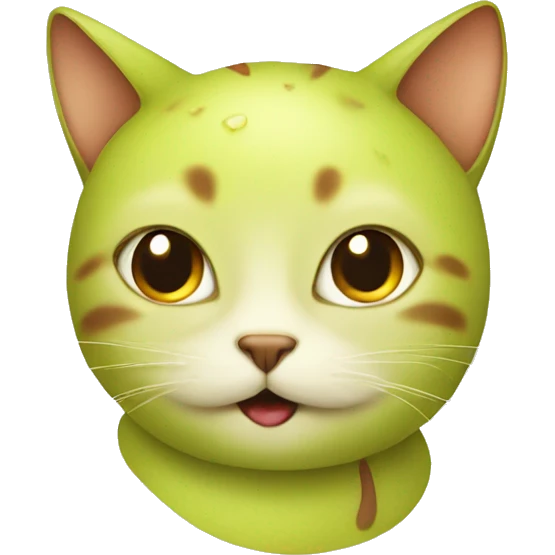 Pear cat emoji