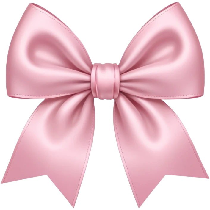 light pink ribbon bow emoji