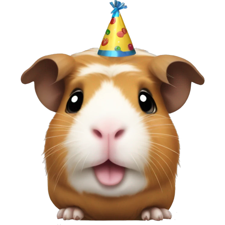Guinea pig at a party emoji