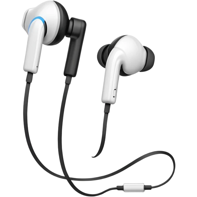 white earphone 
 emoji