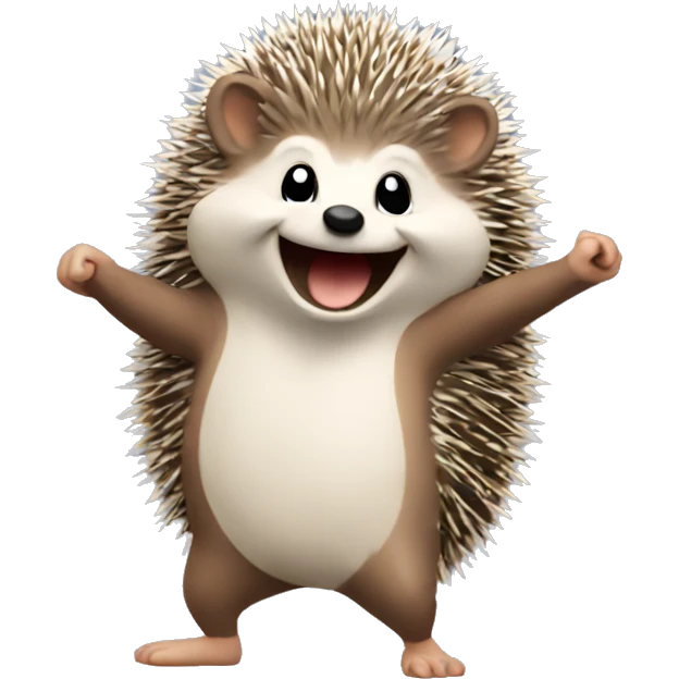 hedgehog dancing emoji