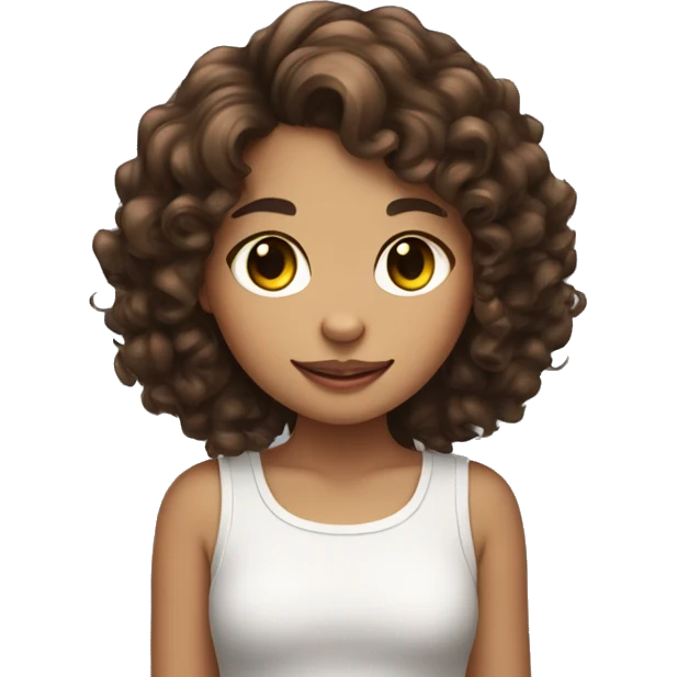 girl with curly brown hair cuddling black and white cat with tongue out emoji