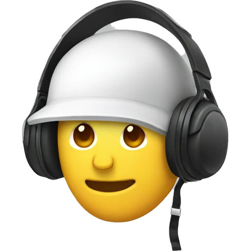 Casque avec noeud emoji