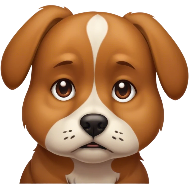 sad dog emoji