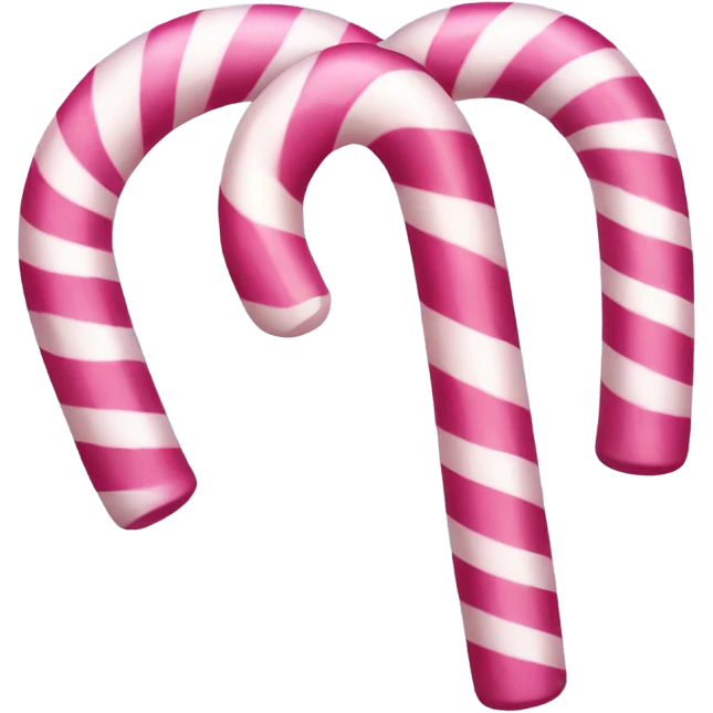 Pink candy cane emoji