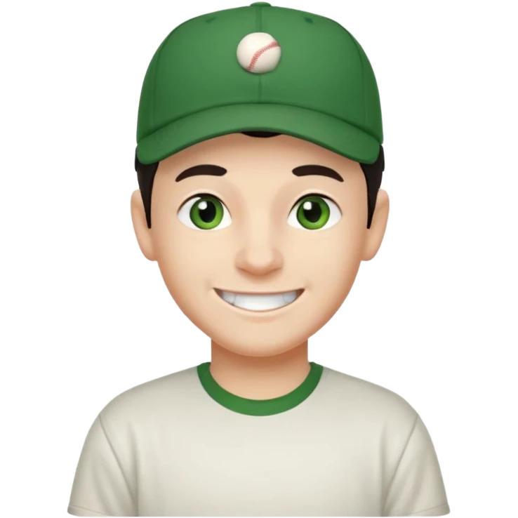 older-teenage-boy-dark-hair-green-eyes-tshirt-smiling-with-teeth-showing-baseball hat on sideways emoji