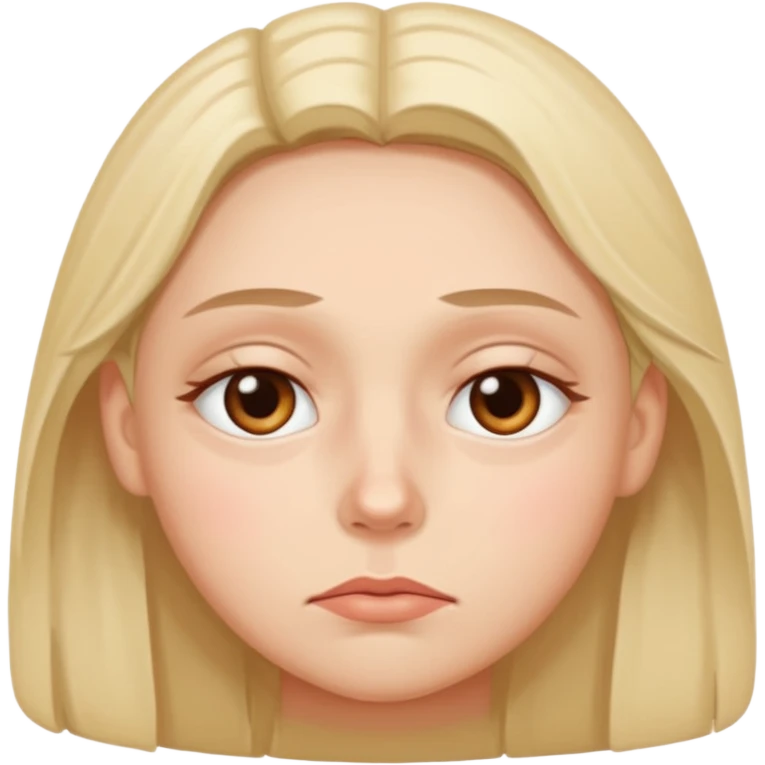 tired and exhausted with undereye bags emoji