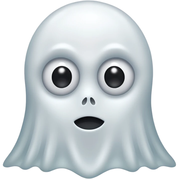 An White Ghost With Googly Eyes On it, emoji
