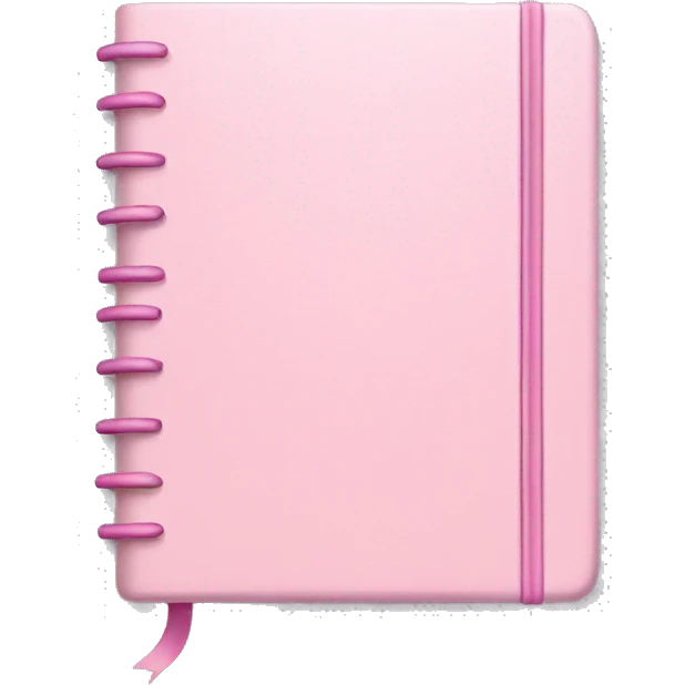 Light pink notebook emoji