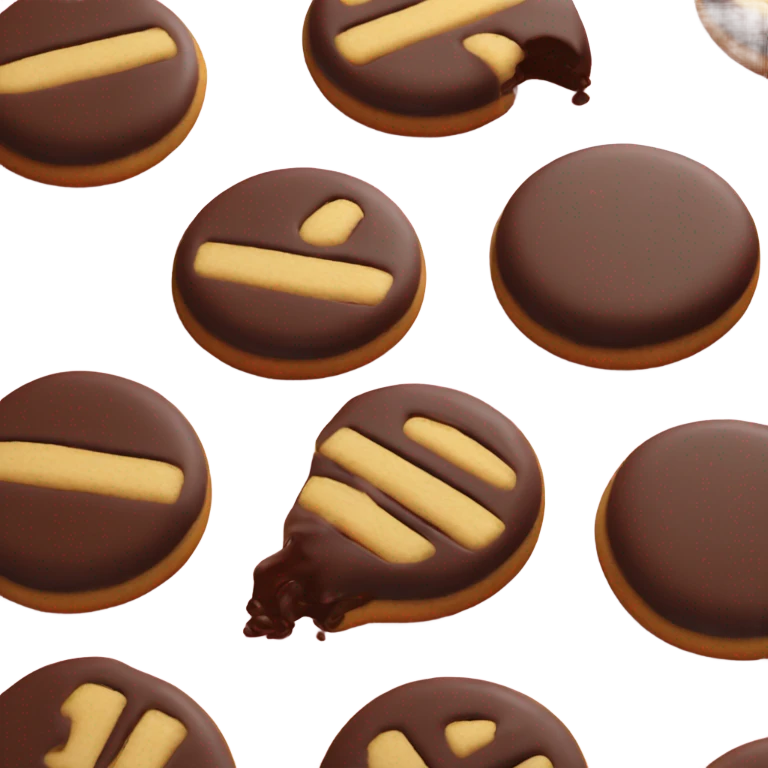 Black and white cookie equal halves emoji