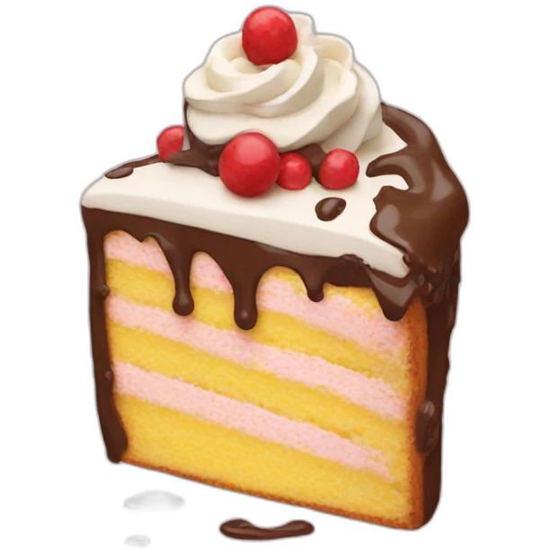 person smashed by cake emoji