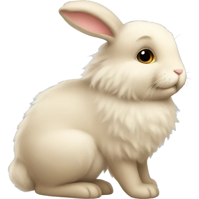 fluffy bunny emoji