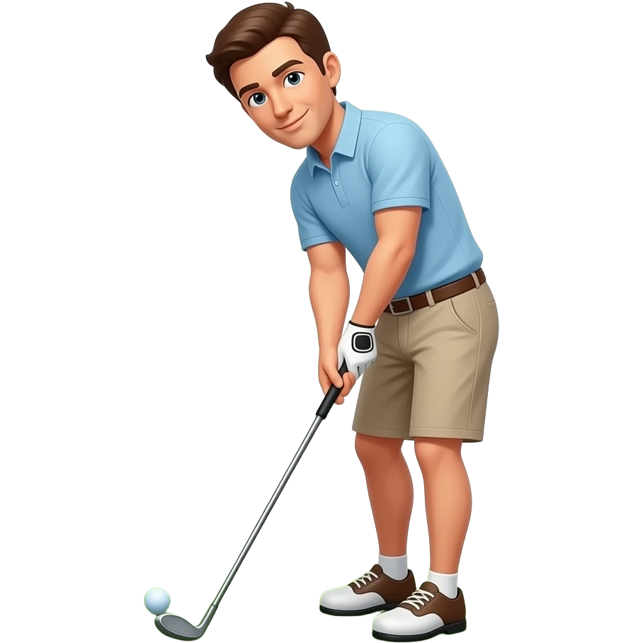 Man playing golf emoji