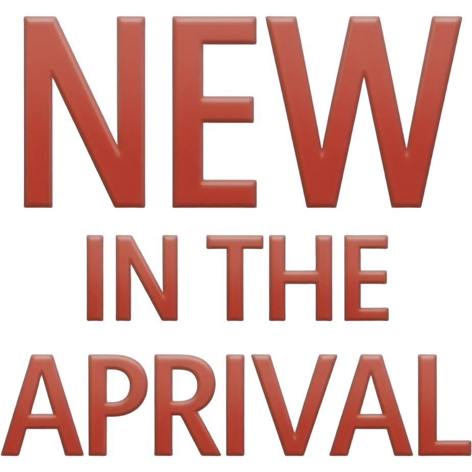 New Arrival fonts in red colour emoji