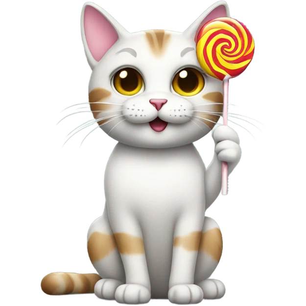 Cat with lollipop emoji