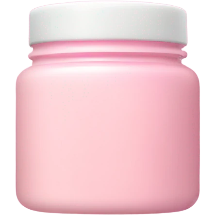 aesthetic pink jar of face cream  emoji