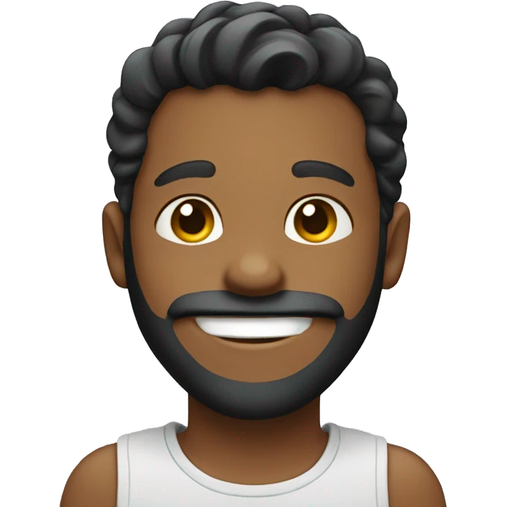 smiling boy with beard emoji