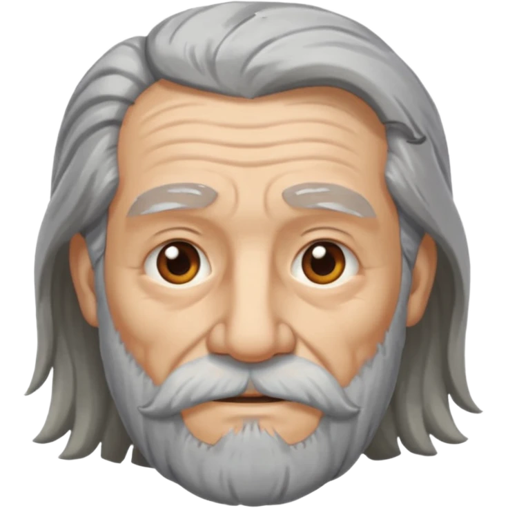 long hair bearded old man  emoji