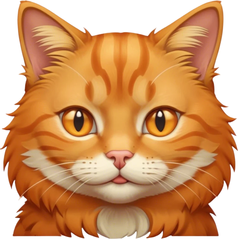 Orange Tabby Cat squinting  emoji
