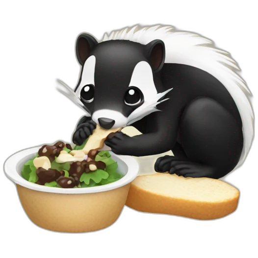 eating skunk emoji