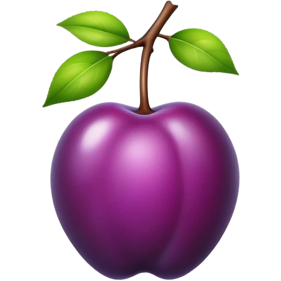 A plum  emoji