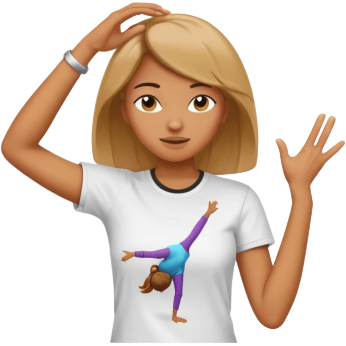  persona haciendo dab mujer emoji