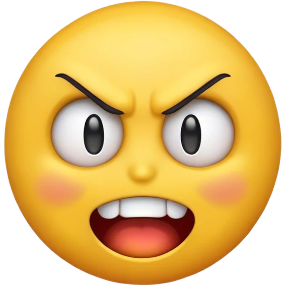 normal laughing emoji, but mad emoji