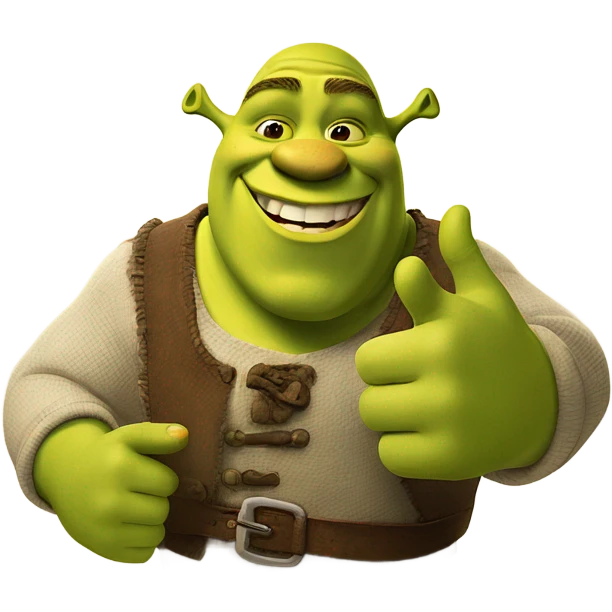 Shrek thumbs up emoji