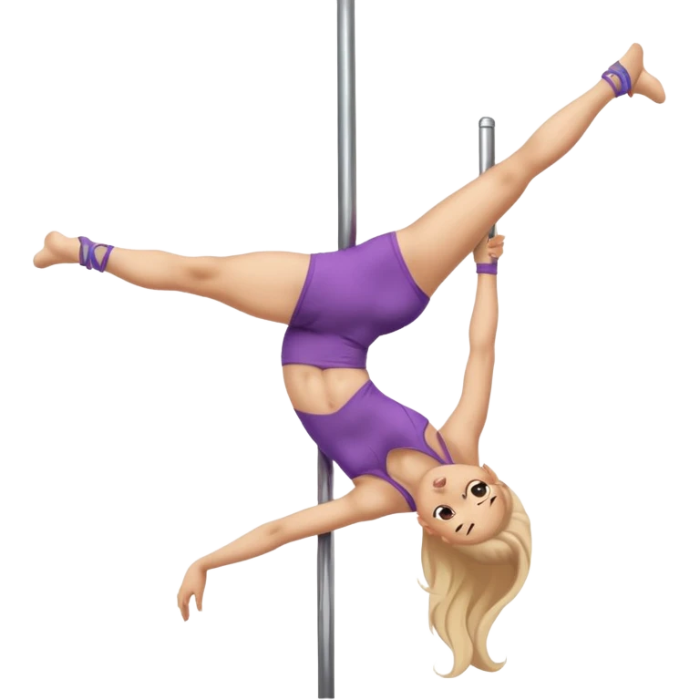 A girl doing pole dance emoji