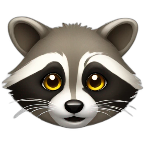 raccoon with lightbulb emoji
