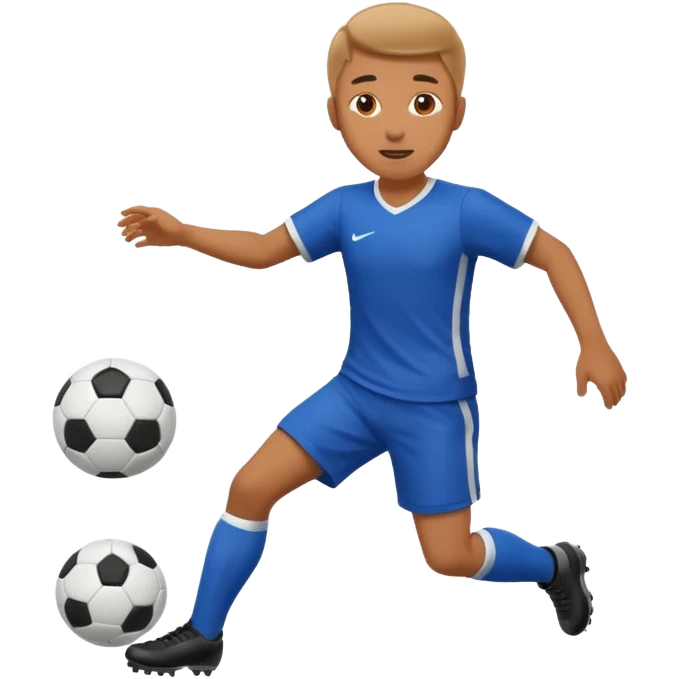 male person playing soccer emoji