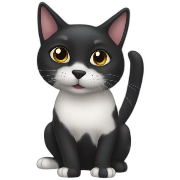 gato negro emoji