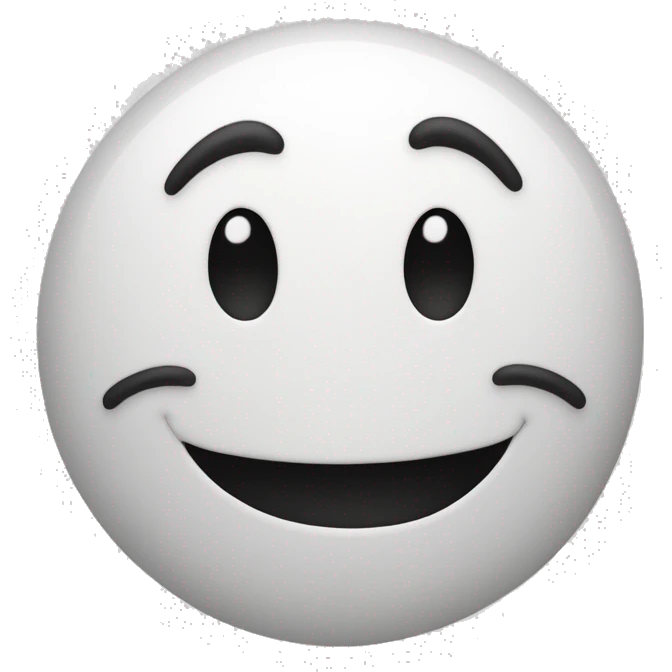 Classic emoji face with grin and teeth outside, like ":B" emoji
