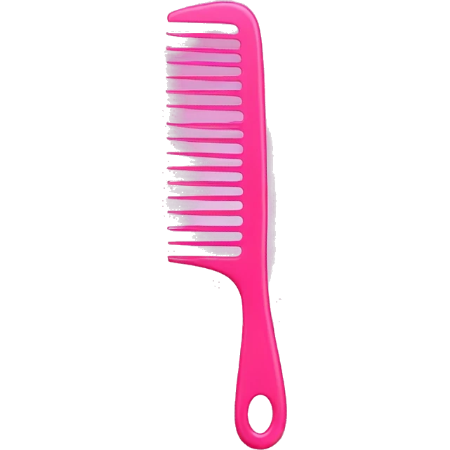 Pink shower comb emoji