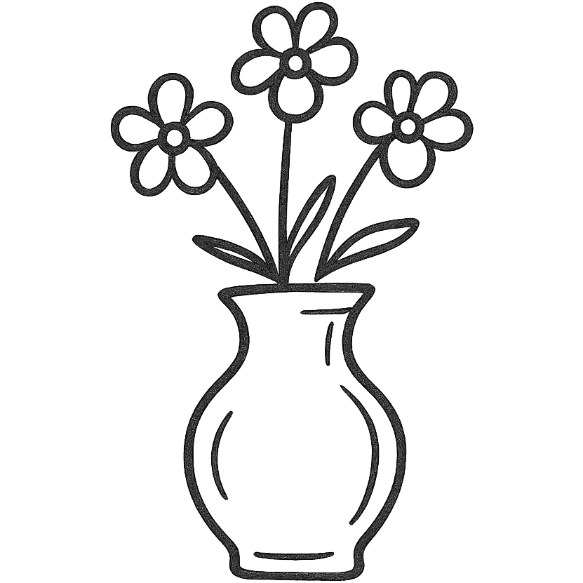 a vase with flowers emoji