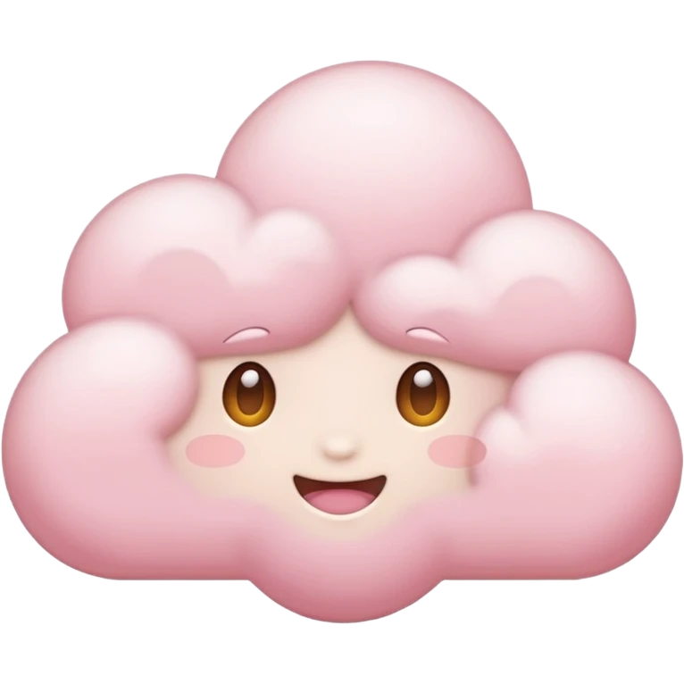 Light pink cloud emoji