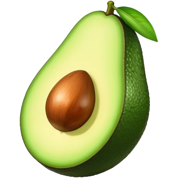 ultra realistic avocado emoji