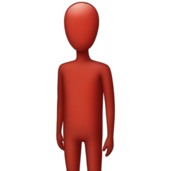 Stickman red emoji