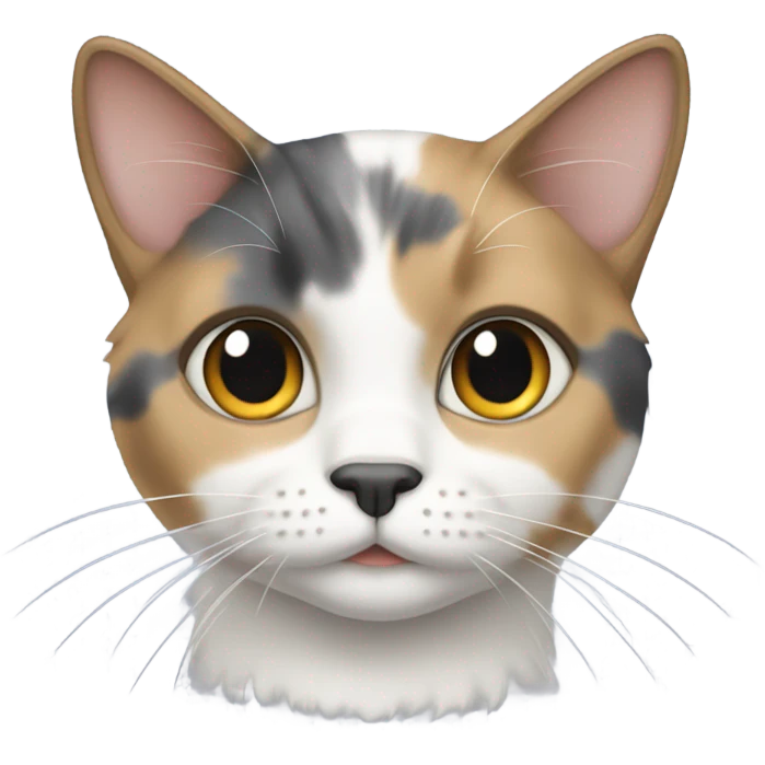 Dilute calico cat emoji