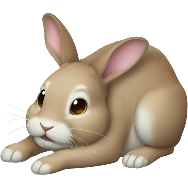 Comatose rabbit emoji