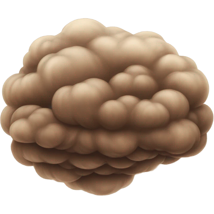 brown cloud emoji