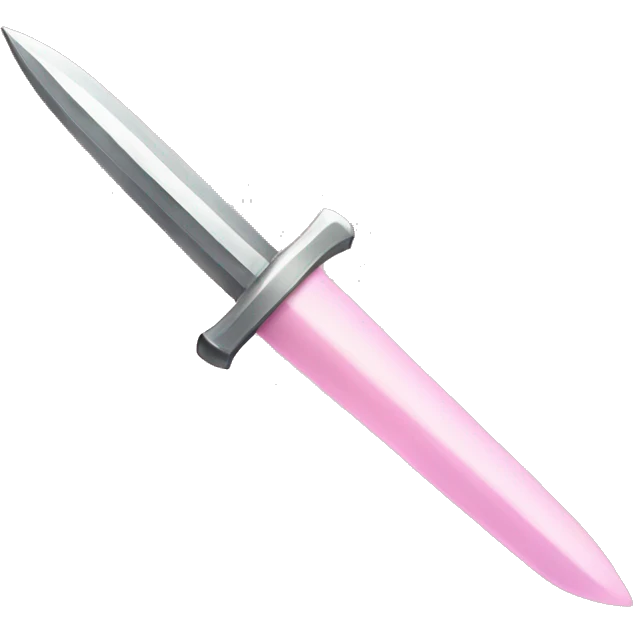 Light pink dagger emoji