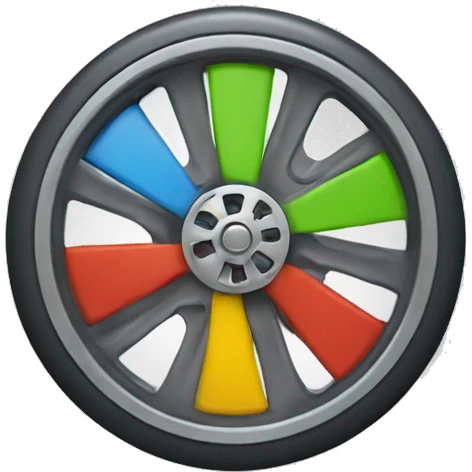 Wheels spinning emoji