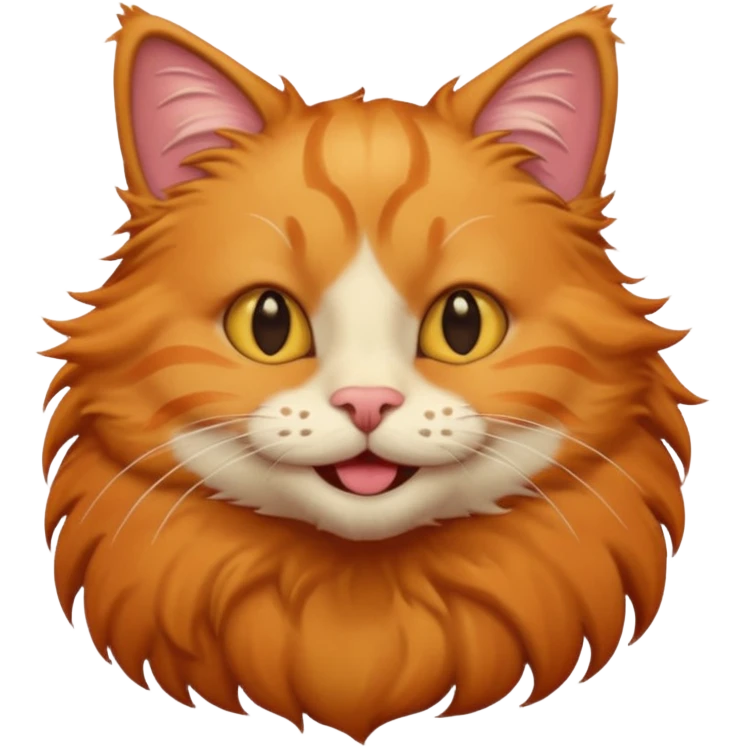 A smile meowing emoji