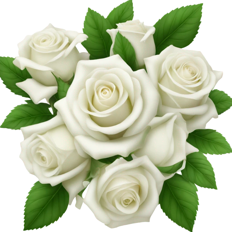 White rose bouquet emoji