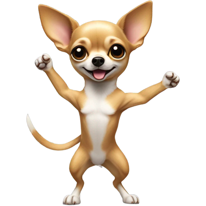 Chihuahua dancing  emoji