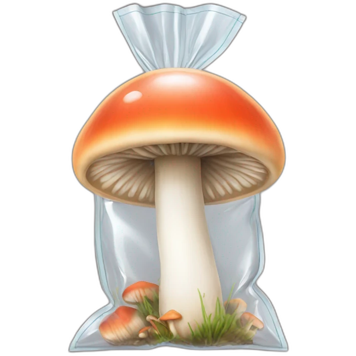mushrooms on a ziplock bag emoji